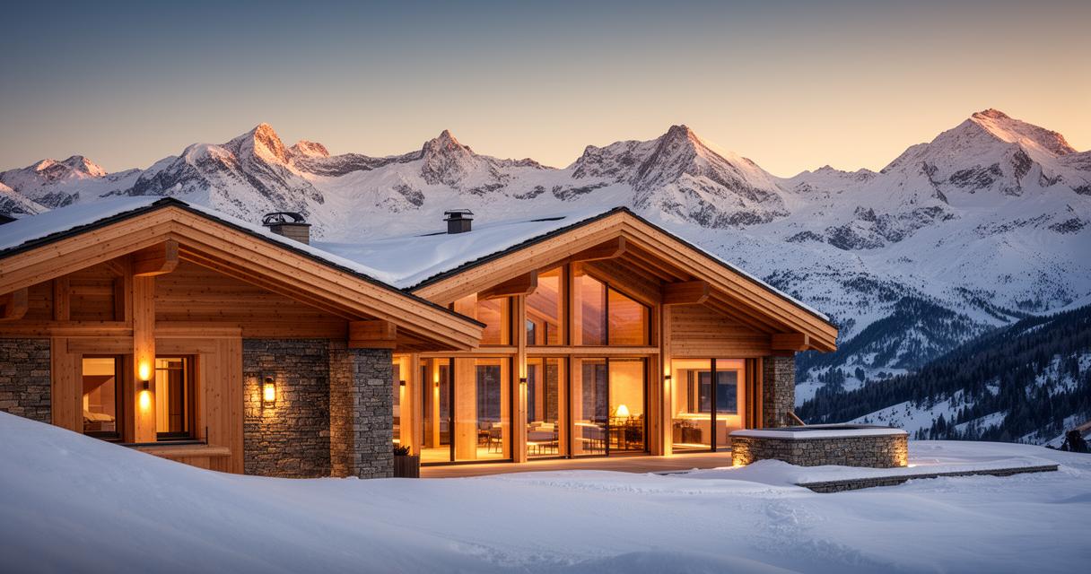 Investissez dans un chalet neuf au cœur des stations de ski des Alpes françaises